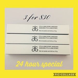 3 x Arbonne It’s A Long Story Mascara Black